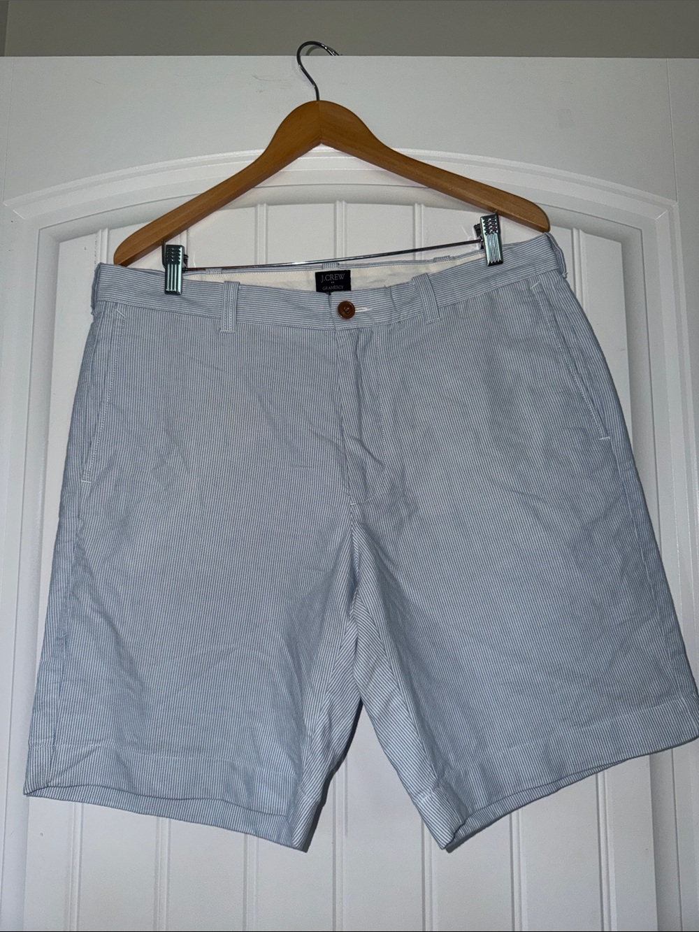 J Crew Gramercy pinstripe Shorts Size 35